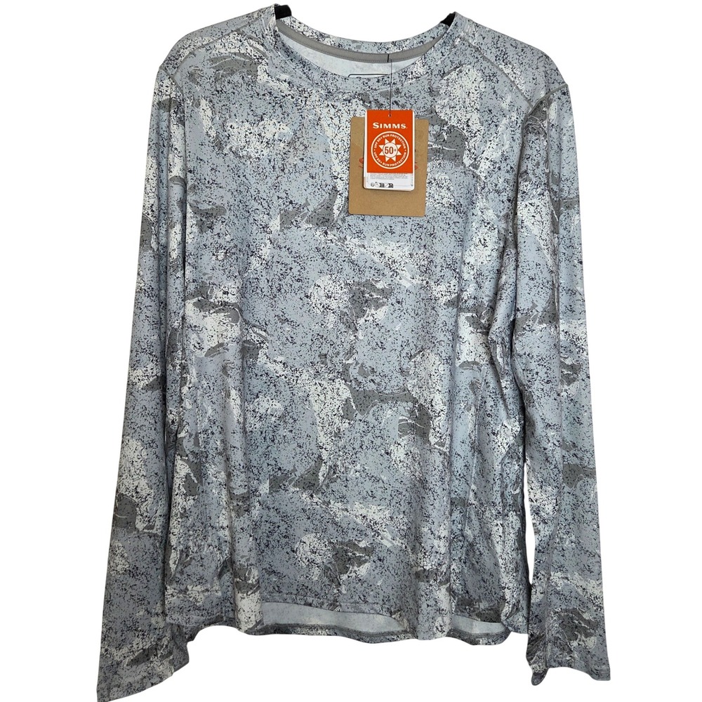 NWT Simms SolarFlex Crew Sun Protection Shirt Thumbholes Fishing Womens‎ XL